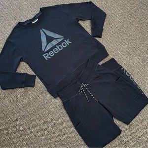 Reebok Matching Top & Bottom Sweats Size XS/Small